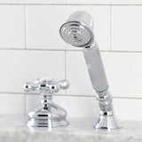 Deck Mount Hand Shower with Diverter for Roman Tub Faucet