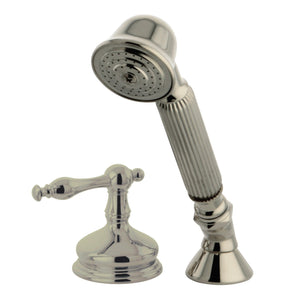 Deck Mount Hand Shower with Diverter for Roman Tub Faucet