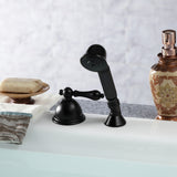 Vintage Deck Mount Hand Shower with Diverter for Roman Tub Faucet