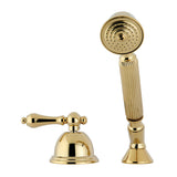 Vintage Deck Mount Hand Shower with Diverter for Roman Tub Faucet