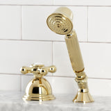 Deck Mount Hand Shower with Diverter for Roman Tub Faucet