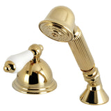 Vintage Deck Mount Hand Shower with Diverter for Roman Tub Faucet