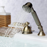 Vintage Deck Mount Hand Shower with Diverter for Roman Tub Faucet
