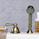 Vintage Deck Mount Hand Shower with Diverter for Roman Tub Faucet