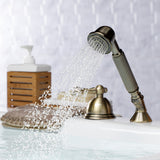 Vintage Deck Mount Hand Shower with Diverter for Roman Tub Faucet