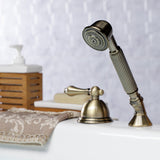 Vintage Deck Mount Hand Shower with Diverter for Roman Tub Faucet