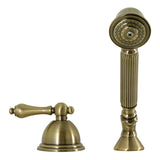 Vintage Deck Mount Hand Shower with Diverter for Roman Tub Faucet