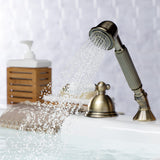 Vintage Deck Mount Hand Shower with Diverter for Roman Tub Faucet