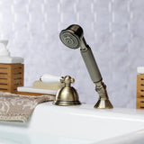 Vintage Deck Mount Hand Shower with Diverter for Roman Tub Faucet