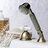 Vintage Deck Mount Hand Shower with Diverter for Roman Tub Faucet