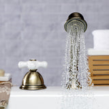 Vintage Deck Mount Hand Shower with Diverter for Roman Tub Faucet