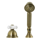 Vintage Deck Mount Hand Shower with Diverter for Roman Tub Faucet