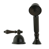 Vintage Deck Mount Hand Shower with Diverter for Roman Tub Faucet