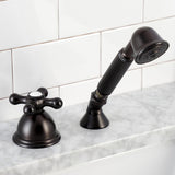 Deck Mount Hand Shower with Diverter for Roman Tub Faucet