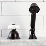 Vintage Deck Mount Hand Shower with Diverter for Roman Tub Faucet