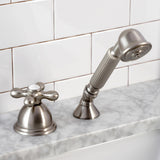 Deck Mount Hand Shower with Diverter for Roman Tub Faucet