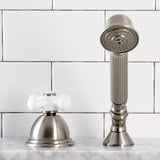 Vintage Deck Mount Hand Shower with Diverter for Roman Tub Faucet