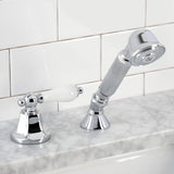 Deck Mount Hand Shower with Diverter for Roman Tub Faucet