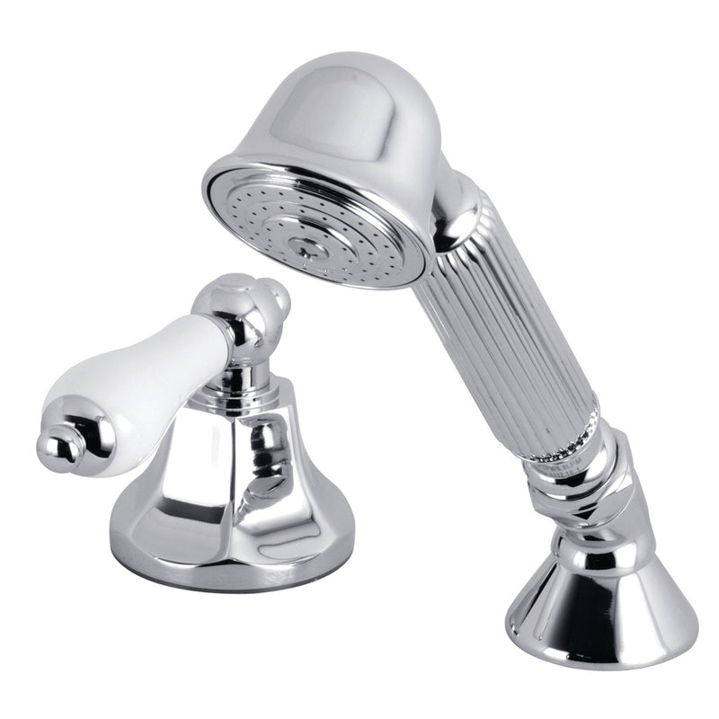 Deck Mount Hand Shower with Diverter for Roman Tub Faucet