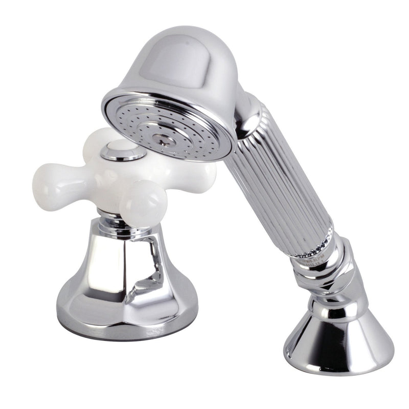 Deck Mount Hand Shower with Diverter for Roman Tub Faucet