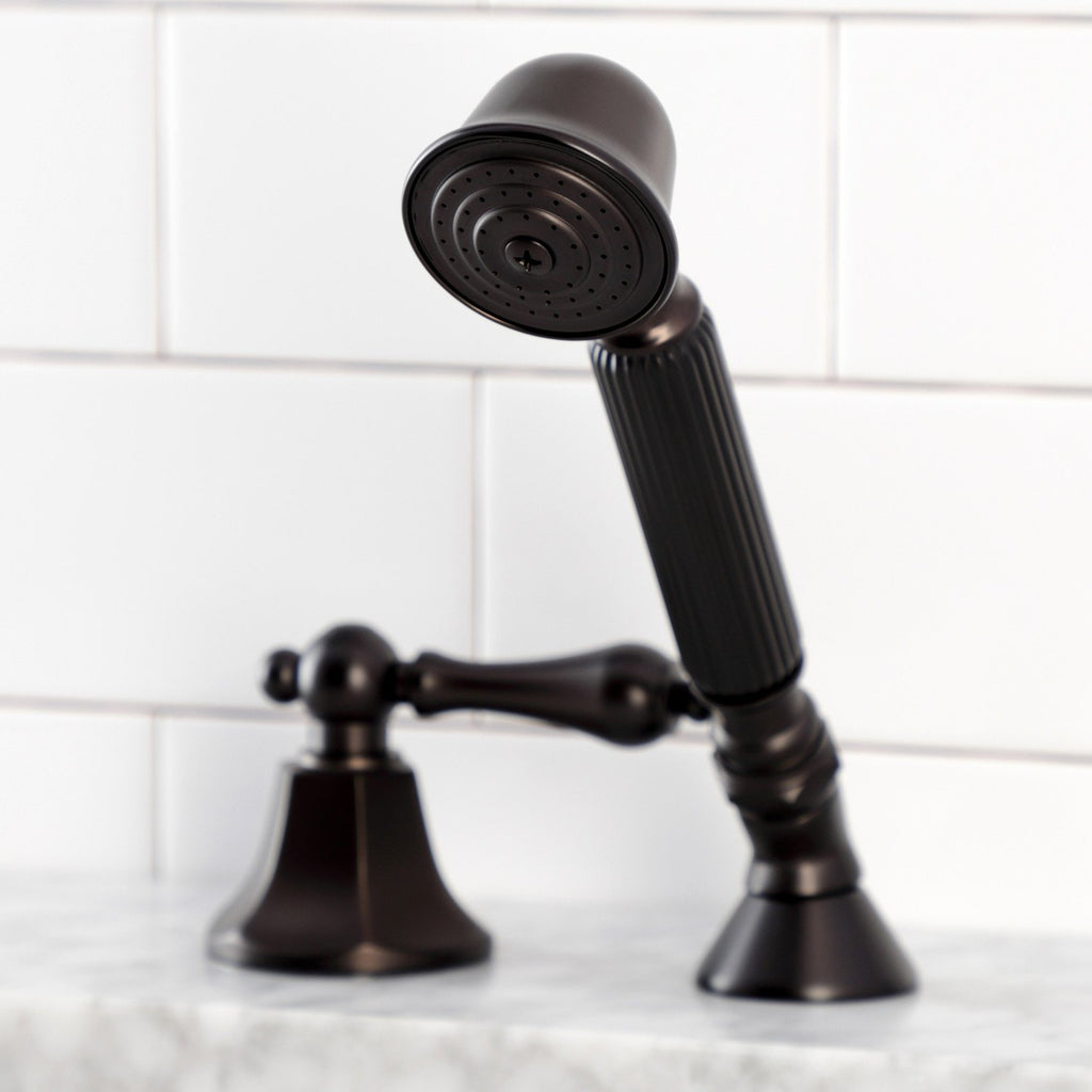 Deck Mount Hand Shower with Diverter for Roman Tub Faucet