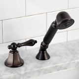 Deck Mount Hand Shower with Diverter for Roman Tub Faucet