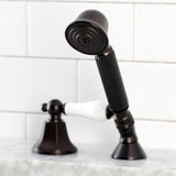 Deck Mount Hand Shower with Diverter for Roman Tub Faucet