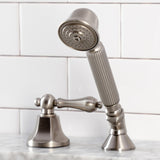 Deck Mount Hand Shower with Diverter for Roman Tub Faucet