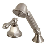 Deck Mount Hand Shower with Diverter for Roman Tub Faucet