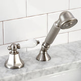 Deck Mount Hand Shower with Diverter for Roman Tub Faucet