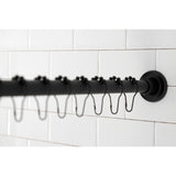 Edenscape 60-Inch to 72-Inch Adjustable Shower Curtain Rod with Rings Combo