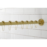 Edenscape 60-Inch to 72-Inch Adjustable Shower Curtain Rod with Rings Combo