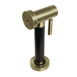 Brass Kitchen Faucet Side Sprayer with Black Grip