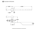 Buckingham Front Mount Toilet Tank Lever