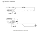 Georgian Front Mount Toilet Tank Lever