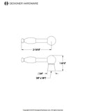 Metal Toilet Tank Lever Handle (Lever Shape)