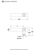 Metal Toilet Tank Lever Handle (Lever Shape)