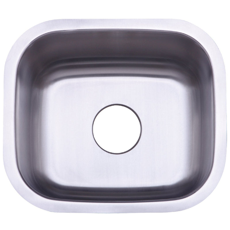 Country 18-Inch Stainless Steel Single Bowl Undermount Kitchen Sink