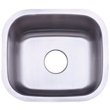 Country 18-Inch Stainless Steel Undermount Single Bowl Kitchen Sink