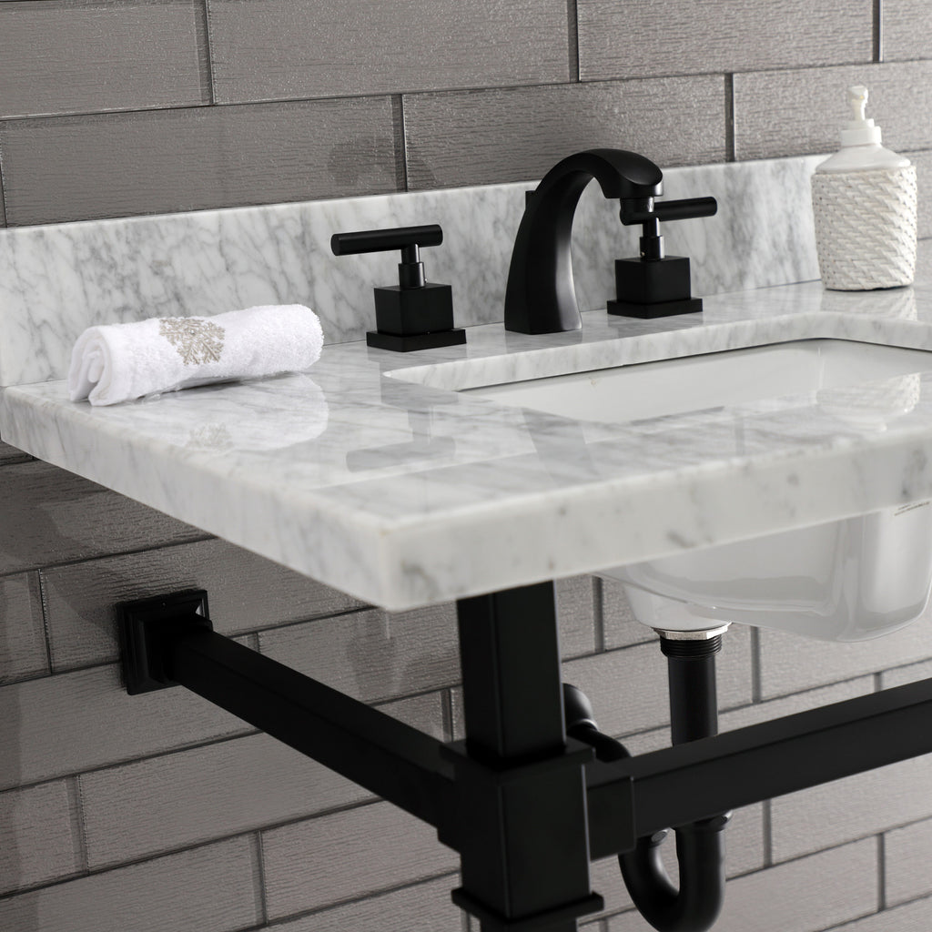 Fauceture 30-Inch Carrara Marble Console Sink