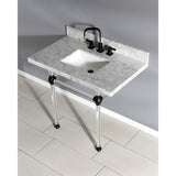 Templeton 36-Inch Marble Console Sink with Acrylic Feet