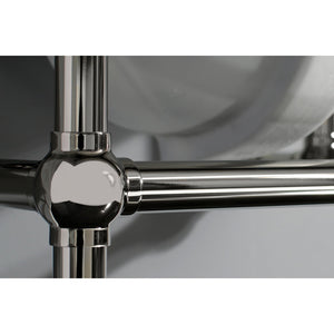 Templeton 36-Inch Marble Console Sink with Brass Feet
