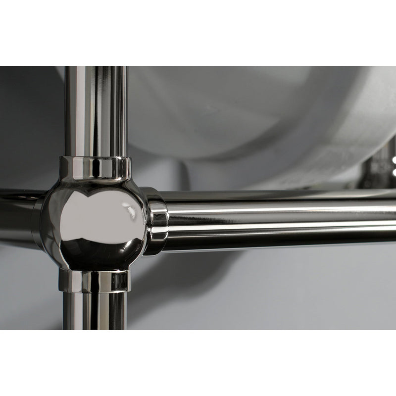 Templeton 36-Inch Carrara Marble Vanity Top with Brass Legs (8-Inch, 3-Hole)