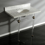 Fauceture 36-Inch Marble Console Sink with Acrylic Feet