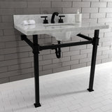 Fauceture 36-Inch Carrara Marble Console Sink