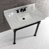 Fauceture 36-Inch Carrara Marble Console Sink