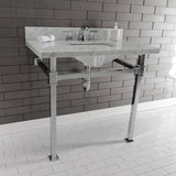 Fauceture 36-Inch Carrara Marble Console Sink