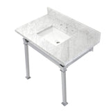 Fauceture 36-Inch Carrara Marble Console Sink