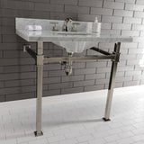 Fauceture 36-Inch Carrara Marble Console Sink