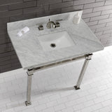 Fauceture 36-Inch Carrara Marble Console Sink